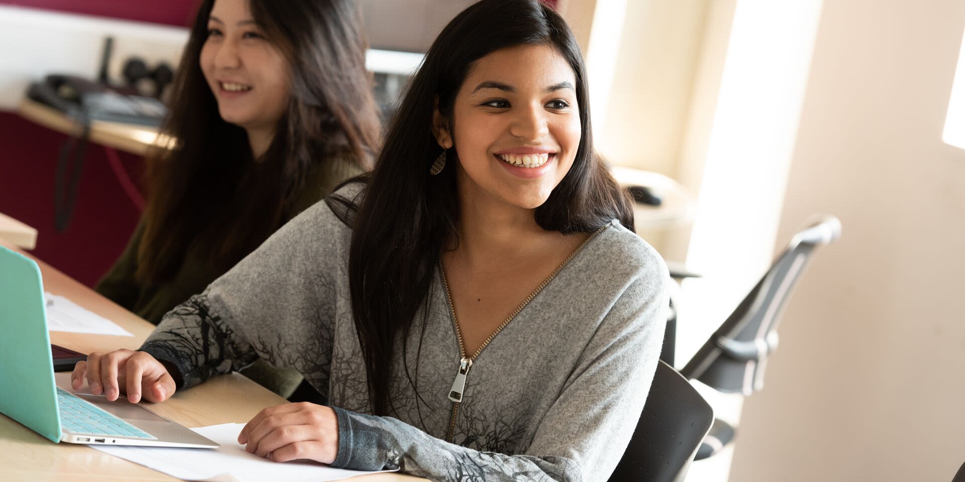 Student in a lecture 