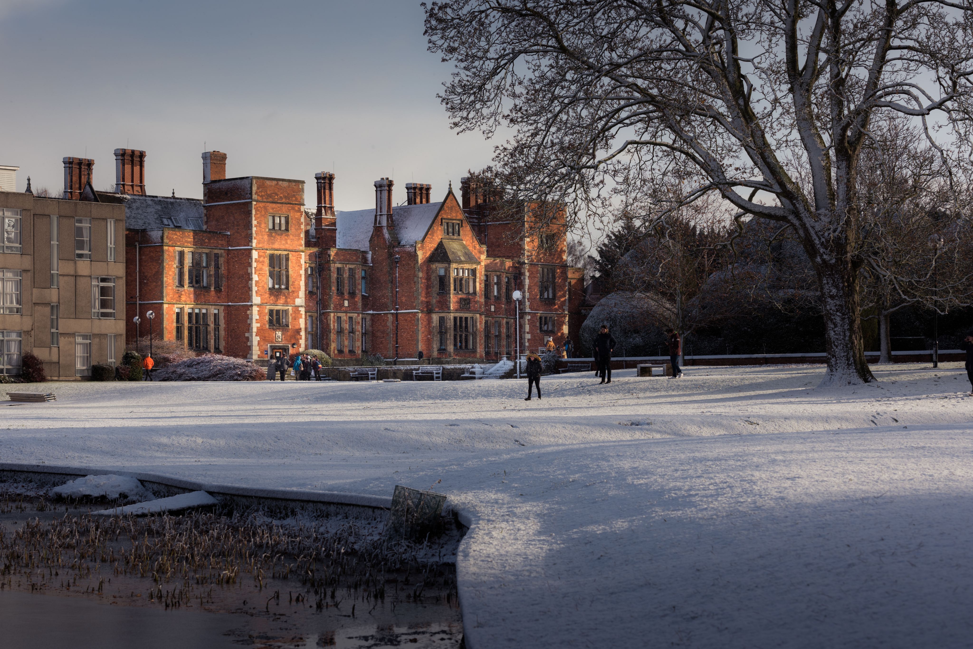 Heslington Hall in the snow