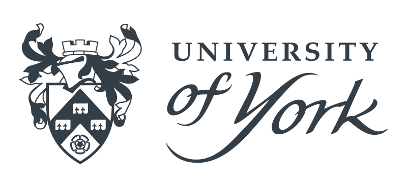 The University logo - a shield with text reading "University of York".